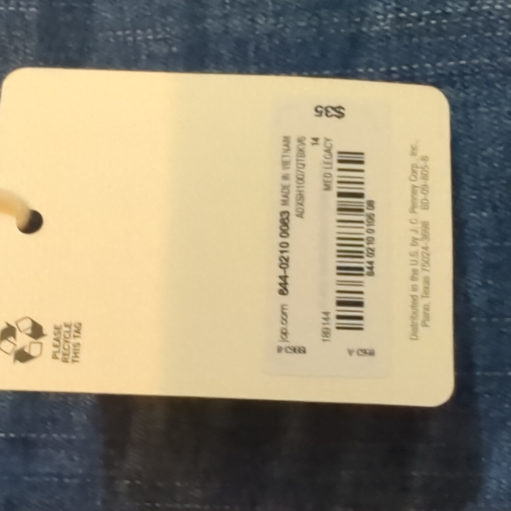 NWT a.n.a Dark Blue Jean Shorts with Button Fly size 14 - Picture 12 of 12